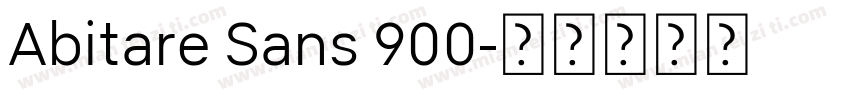 Abitare Sans 900字体转换